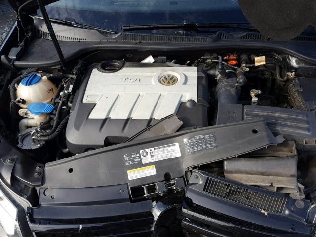 WVWNM7AJ9AW264181 - 2010 VOLKSWAGEN GOLF 黑色 照片 7