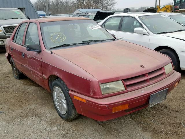 1B3AP28K0RN199120 - 1994 DODGE SHADOW BURGUNDY photo 1