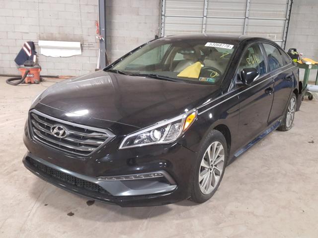 5NPE34AF3HH449632 - 2017 HYUNDAI SONATA SPO BLACK photo 2