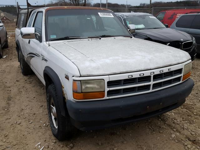 1B7GG23Y7TS685288 - 1996 DODGE DAKOTA WHITE photo 1