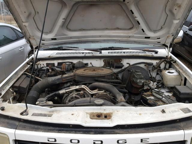 1B7GG23Y7TS685288 - 1996 DODGE DAKOTA WHITE photo 7