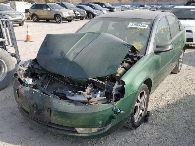 1G8AK52F54Z111474 - 2004 SATURN ION LEVEL GREEN photo 2