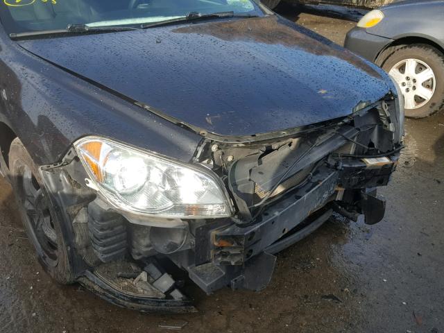 1G1ZH57B294206374 - 2009 CHEVROLET MALIBU 1LT BLACK photo 9