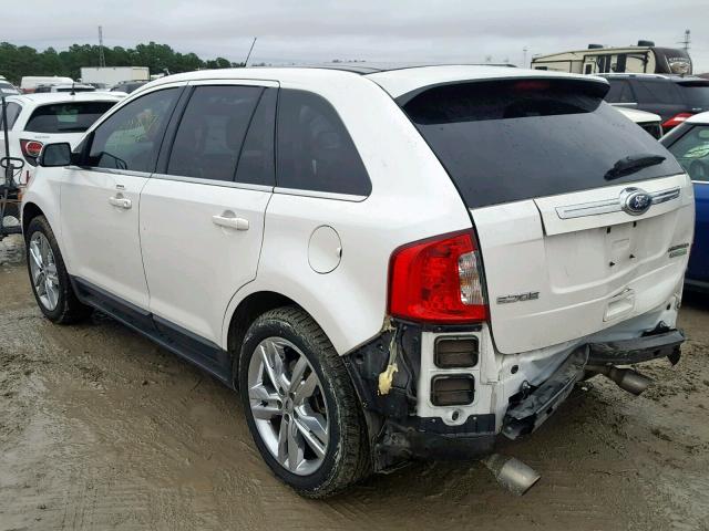 2FMDK3K98CBA49292 - 2012 FORD EDGE LIMIT WHITE photo 3