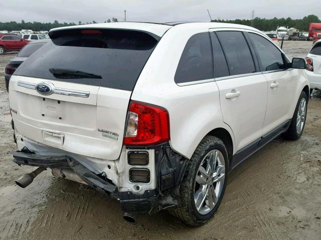 2FMDK3K98CBA49292 - 2012 FORD EDGE LIMIT WHITE photo 4