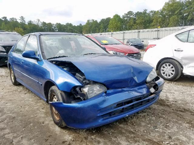 1HGEG8641RL015629 - 1994 HONDA CIVIC DX BLUE photo 1