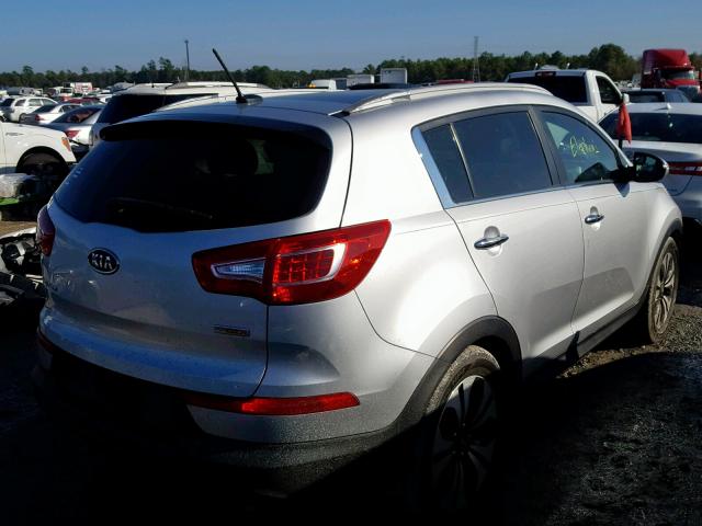 KNDPC3A63C7171654 - 2012 KIA SPORTAGE S SILVER photo 4