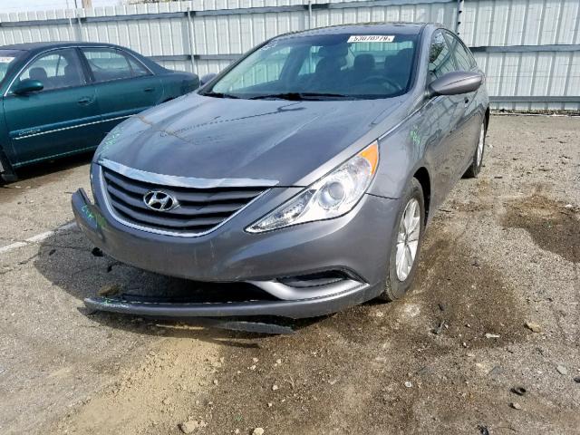 5NPEB4AC4CH401431 - 2012 HYUNDAI SONATA GLS GRAY photo 2