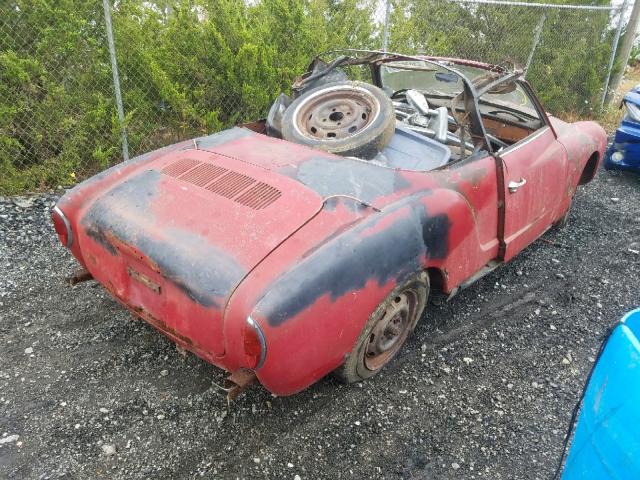 147453025 - 1967 VOLKSWAGEN KARMANN GH RED photo 4