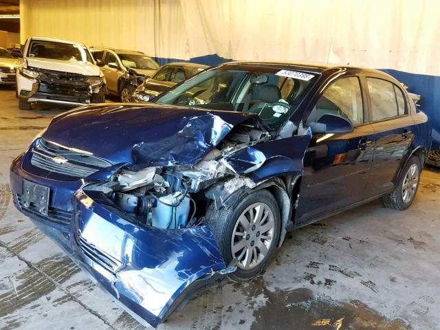 1G1AD5F58A7221811 - 2010 CHEVROLET COBALT 1LT BLUE photo 2