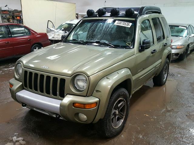 1J4GL38K63W648354 - 2003 JEEP LIBERTY RE GREEN photo 2