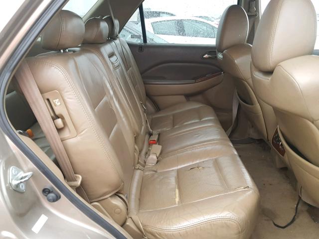 2HNYD18984H532625 - 2004 ACURA MDX TOURIN GOLD photo 6