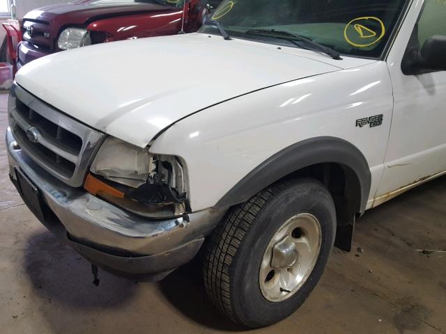 1FTYR10V3YPB68017 - 2000 FORD RANGER WHITE photo 9