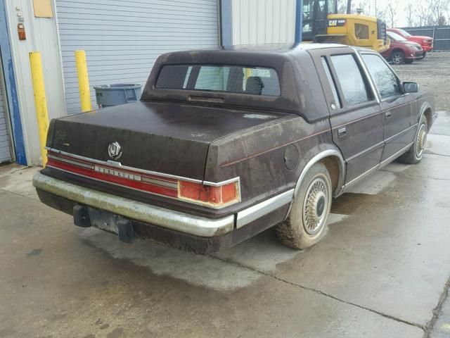 1C3XV56L6ND856535 - 1992 CHRYSLER IMPERIAL BURGUNDY photo 4