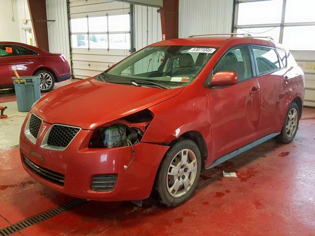 5Y2SM67079Z464501 - 2009 PONTIAC VIBE RED photo 2