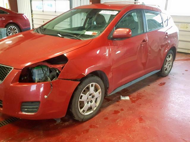 5Y2SM67079Z464501 - 2009 PONTIAC VIBE RED photo 9