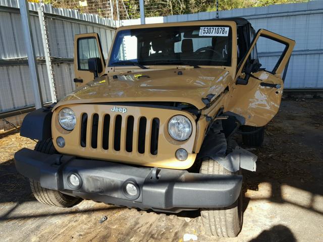 1C4AJWAG5EL192392 - 2014 JEEP WRANGLER S TAN photo 10