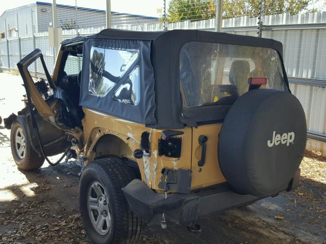 1C4AJWAG5EL192392 - 2014 JEEP WRANGLER S TAN photo 3