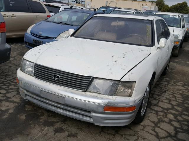 JT8UF22E7S0014757 - 1995 LEXUS LS 400 WHITE photo 2