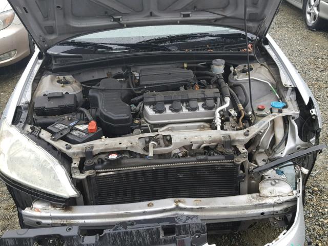 2HGES16384H620234 - 2004 HONDA CIVIC DX V SILVER photo 7