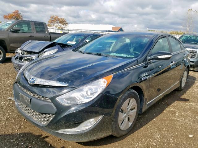 KMHEC4A43FA121724 - 2015 HYUNDAI SONATA HYB BLACK photo 2