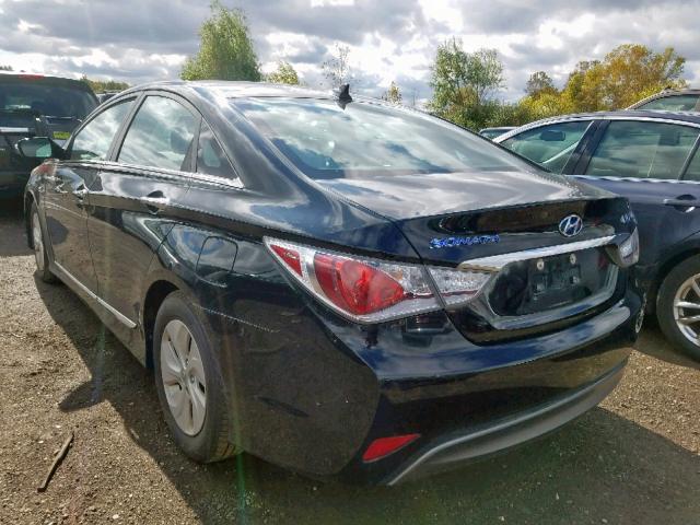 KMHEC4A43FA121724 - 2015 HYUNDAI SONATA HYB BLACK photo 3