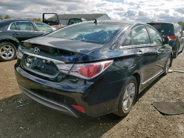 KMHEC4A43FA121724 - 2015 HYUNDAI SONATA HYB BLACK photo 4