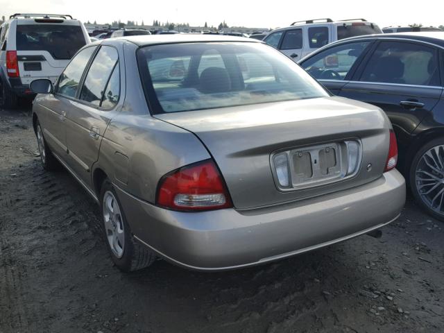 3N1CB51A73L558501 - 2003 NISSAN SENTRA GXE GRAY photo 3