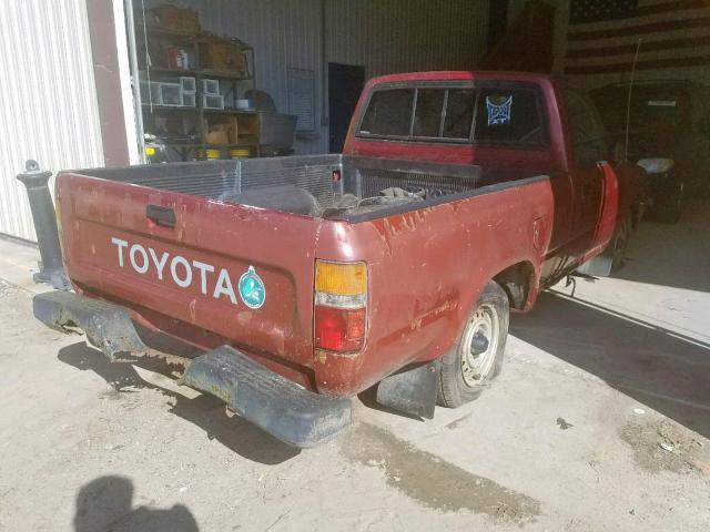 JT4RN81R2L5083555 - 1990 TOYOTA PICKUP 1/2 RED photo 4