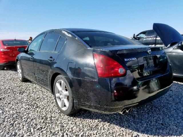 1N4BA41EX4C867861 - 2004 NISSAN MAXIMA SE BLACK photo 3