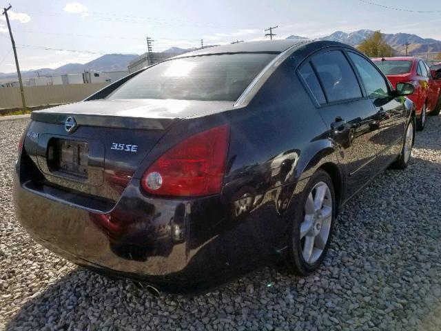 1N4BA41EX4C867861 - 2004 NISSAN MAXIMA SE BLACK photo 4