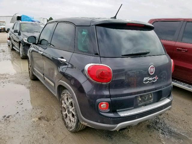 ZFBCFADH5EZ016993 - 2014 FIAT 500L TREKK BLACK photo 3