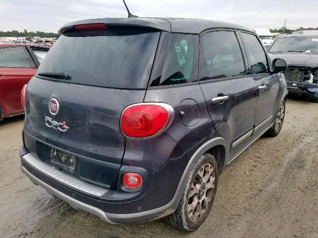 ZFBCFADH5EZ016993 - 2014 FIAT 500L TREKK BLACK photo 4