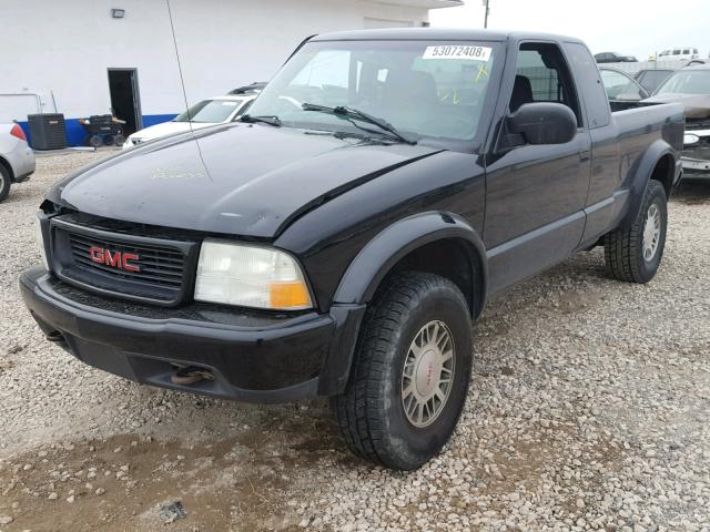 1GTCT19W118232515 - 2001 GMC SONOMA BLACK photo 2