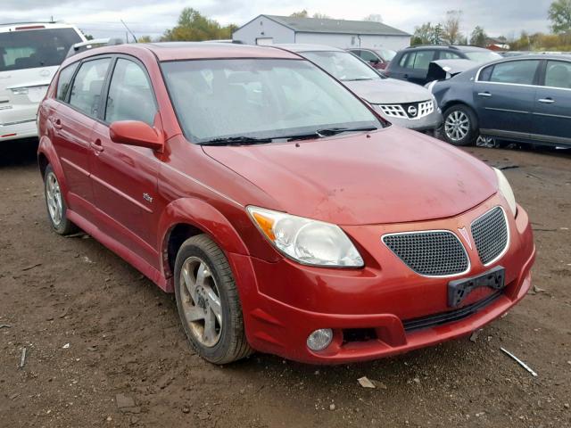 5Y2SL65876Z436107 - 2006 PONTIAC VIBE RED photo 1