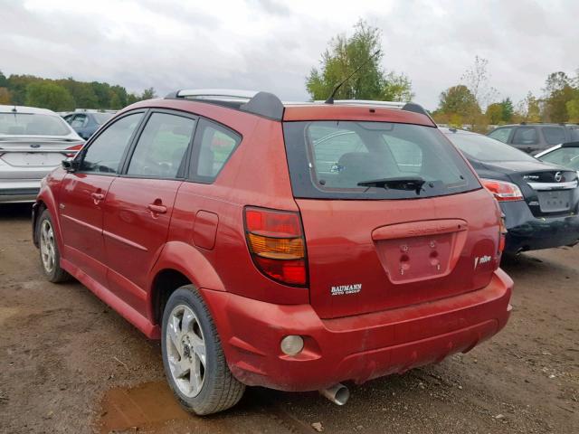 5Y2SL65876Z436107 - 2006 PONTIAC VIBE RED photo 3