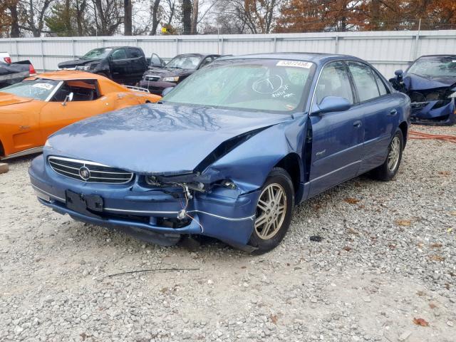 2G4WB52K1X1545876 - 1999 BUICK REGAL LS BLUE photo 2