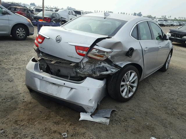 1G4PR5SK9F4143249 - 2015 BUICK VERANO CON SILVER photo 4