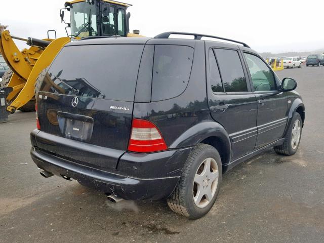 4JGAB74E81A251059 - 2001 MERCEDES-BENZ ML 55 BLACK photo 4