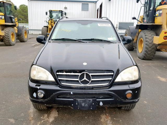 4JGAB74E81A251059 - 2001 MERCEDES-BENZ ML 55 BLACK photo 9