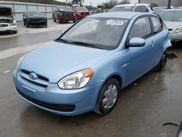 KMHCM3AC3AU159256 - 2010 HYUNDAI ACCENT BLU BLUE photo 2