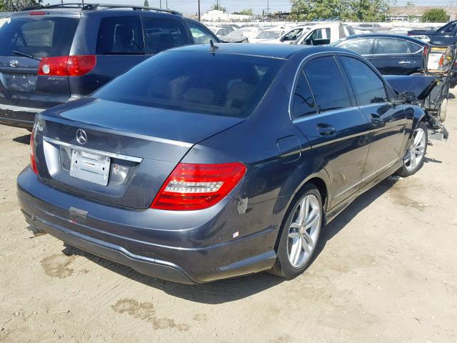 WDDGF4HB4EA931991 - 2014 MERCEDES-BENZ C 250 GRAY photo 4