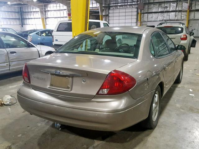 1FAFP55212G264308 - 2002 FORD TAURUS SES BROWN photo 4