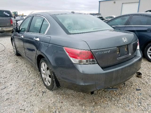 1HGCP36848A079980 - 2008 HONDA ACCORD EXL GRAY photo 3