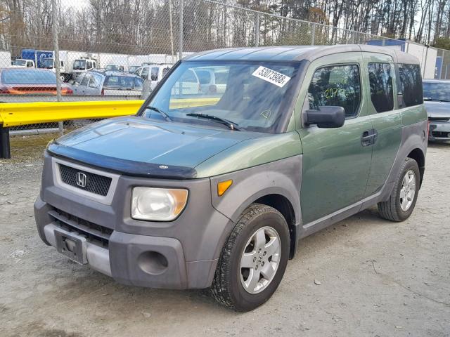 5J6YH28553L033709 - 2003 HONDA ELEMENT EX GREEN photo 2