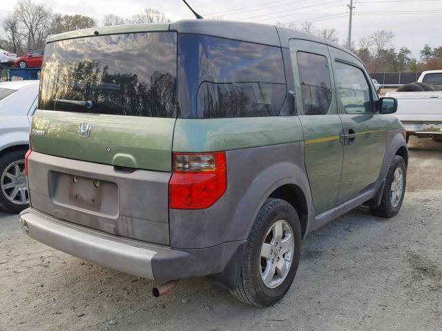 5J6YH28553L033709 - 2003 HONDA ELEMENT EX GREEN photo 4