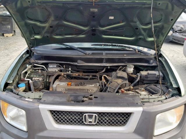 5J6YH28553L033709 - 2003 HONDA ELEMENT EX GREEN photo 7