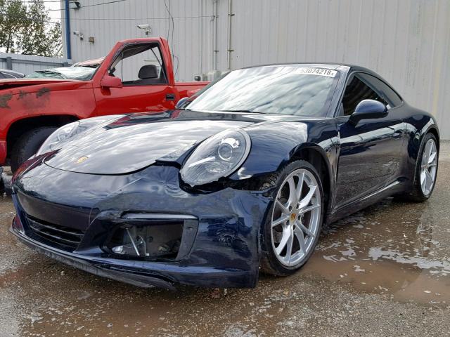 WP0AA2A90JS105105 - 2018 PORSCHE 911 CARRER BLUE photo 2