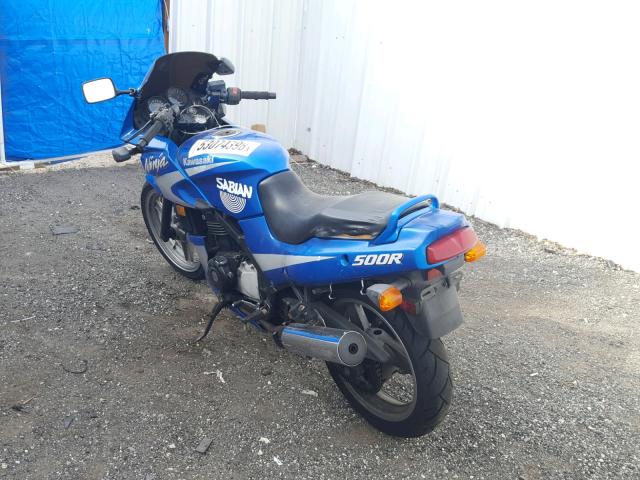 JKAEXVD16YA056347 - 2000 KAWASAKI EX500 D BLUE photo 3