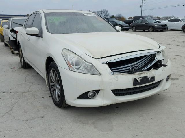 JN1DV6AR5CM861046 - 2012 INFINITI G25 WHITE photo 1